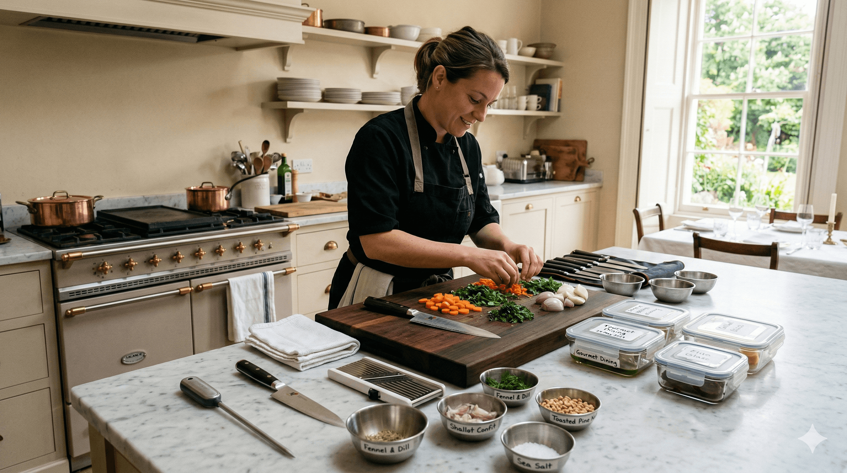 Organizzazione workstation per servizio chef a domicilio