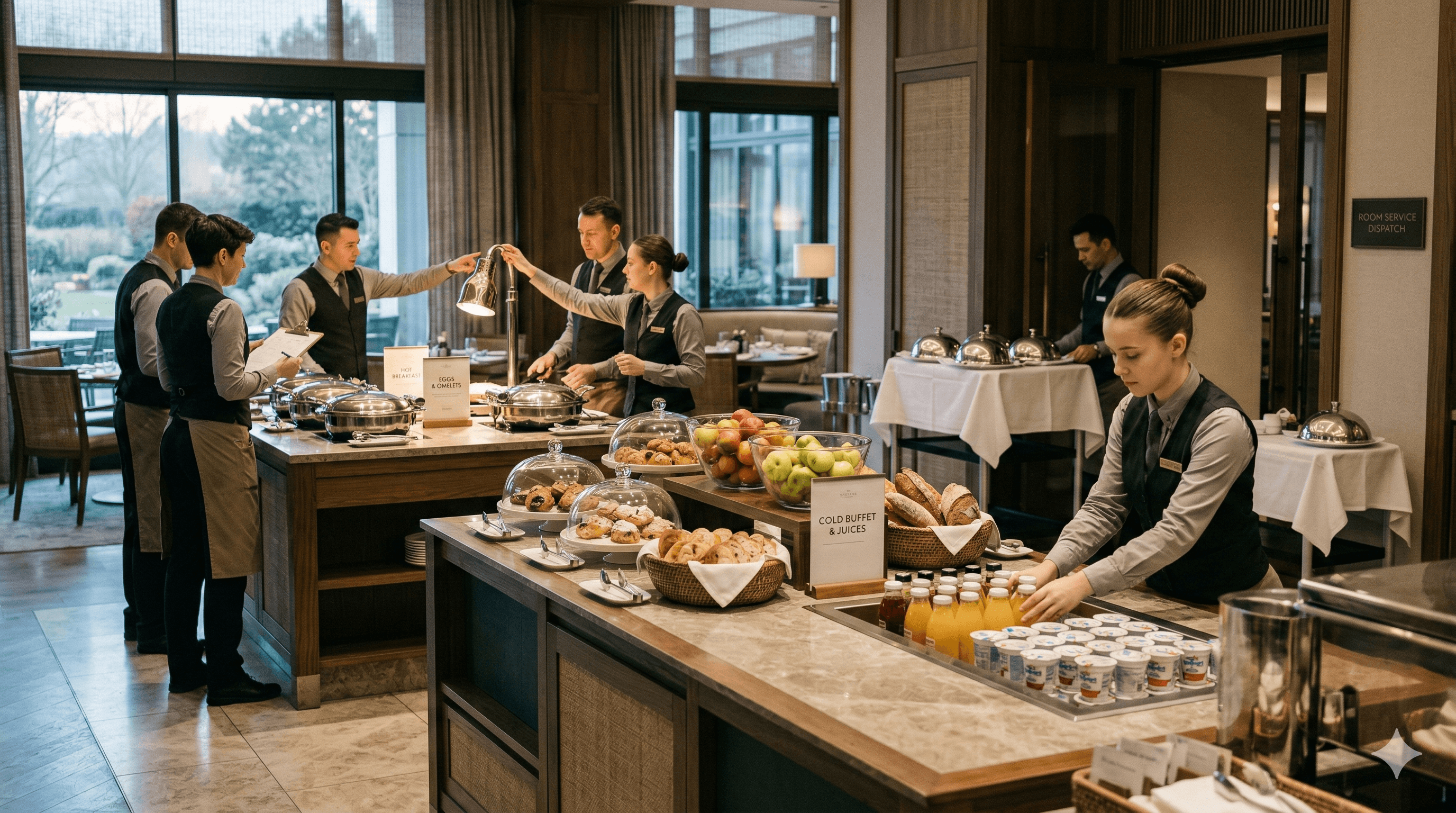 Pianificazione flussi operativi F&B in hotel