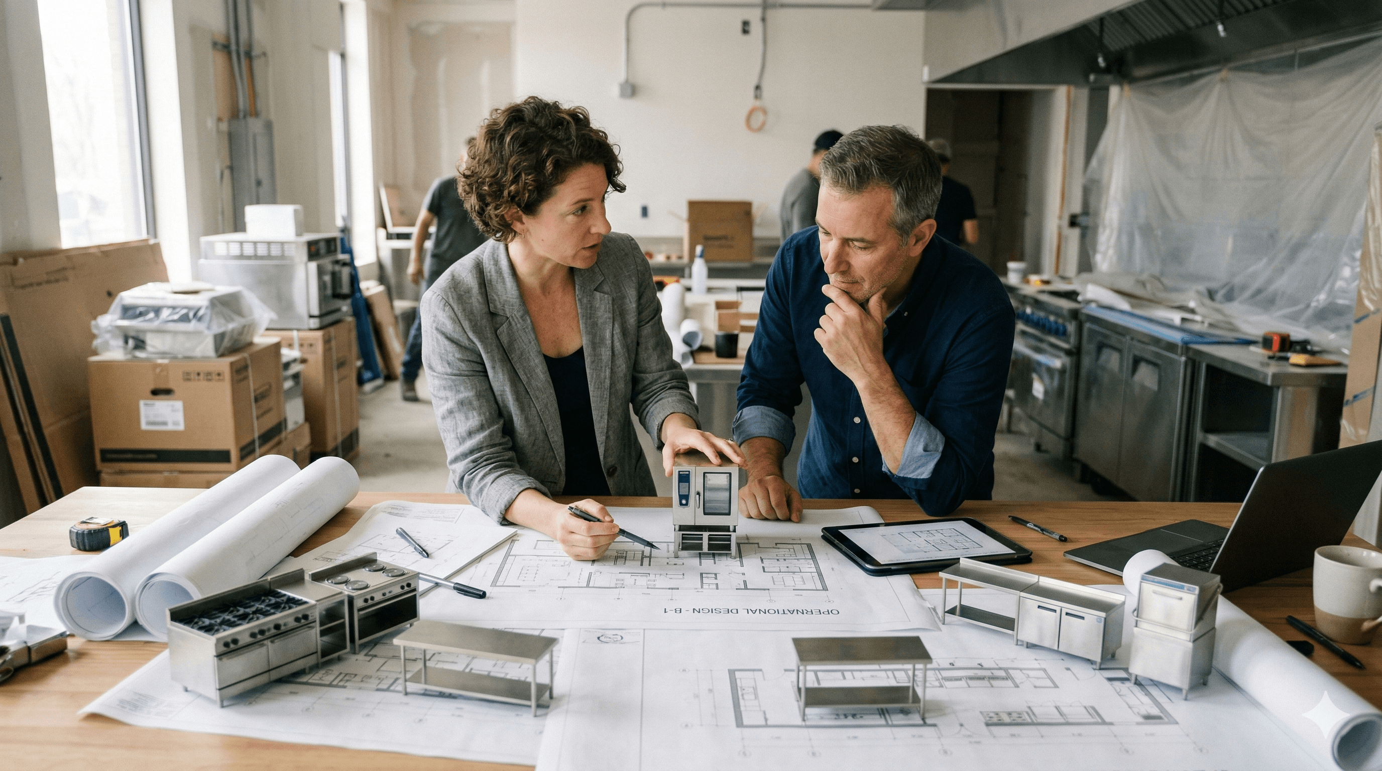Pianificazione tecnica di cucina professionale
